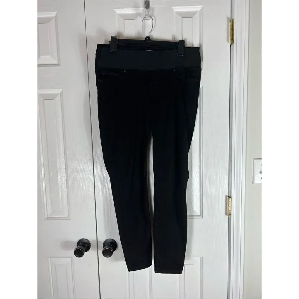 Levi’s Womens Maternity Baby Bump Skinny Black Jeans Size Large